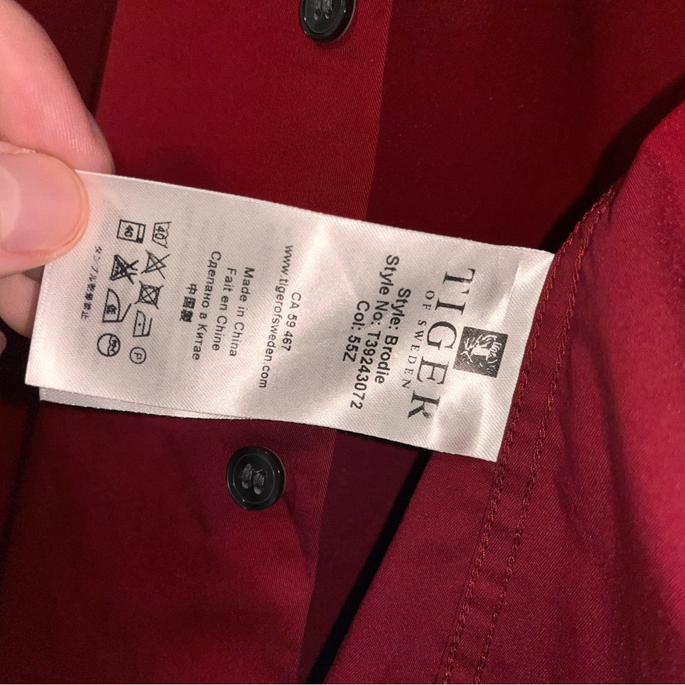 Tiger of Sweden Button-Up Long Sleeved Dress Shirt - Picture 6 of 6